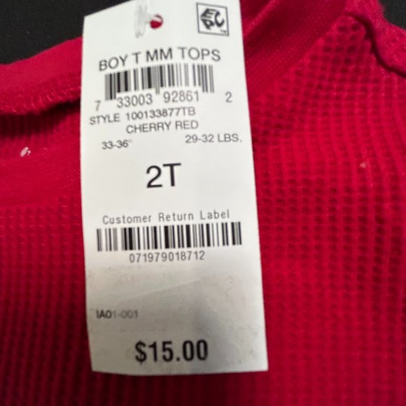 FIRST IMPRESSIONS BOYS RED LOGO TOP - Picture 5 of 5